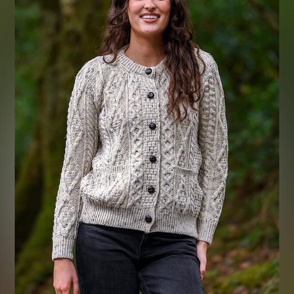 Aran Sweater Market Ladies Heritage Aran - Picture 2 of 8